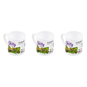 YELMEN Y-181 DOLLY DESENLİ KULPLU 3'LÜ PLASTİK BARDAK