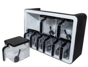 SAĞLAM ALACA TAPİX KRİSTAL 9'LU BAHARATLIK SETİ