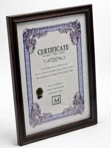 SHARI AHŞAP KOYU KAHVE A4 RESİM ÇERÇEVESİ