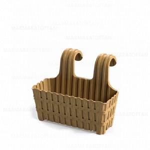 VİOLET BAMBU MODEL ASKILI BALKON SAKSI 40cm