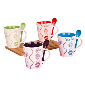 ÇİFTÇİLER STONEWARE KAŞIKLI KUPA