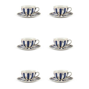  PEROTTİ BALAT 6 KİŞİLİK PORSELEN KAHVE FİNCAN TAKIMI