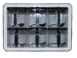  SAĞLAM ALACA TAPİX KRİSTAL 6'LI  BAHARATLIK SETİ