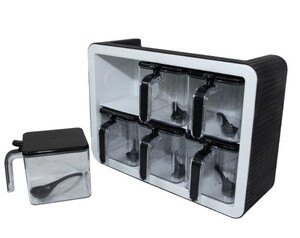 SAĞLAM ALACA TAPİX KRİSTAL 6'LI  BAHARATLIK SETİ