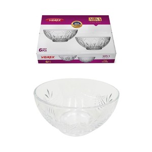 VIDREX ATİNA 6'LI CAM KASE 12cm