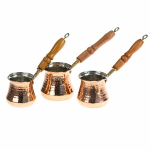  COOKER BK-048 3'LÜ BAKIR TOMBİK CEZVE SETİ