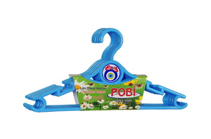  POBİ LÜKS 6'LI RENKLİ MOBLEN ÇOCUK ELBİSE ASKISI