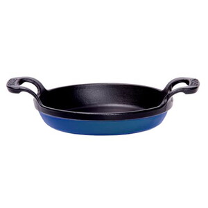  SÜREL DÖKÜM YUVARLAK DÜZ SAHAN PARLAK KOYU MAVİ 22cm
