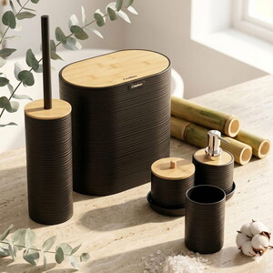 COOKER 8 PARÇA BANYO SETİ SİYAH