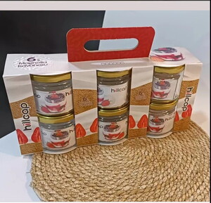 HİLLCAP 6'LI KAPAKLI MAGNOLİA KAVANOZU