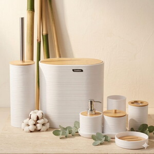 COOKER 8 PARÇA BANYO SETİ BEYAZ