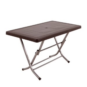 SAĞLAM MANDELLA ZEUGMA KAHVE KATLANIR METAL AYAK MASA 70cmx120cm 