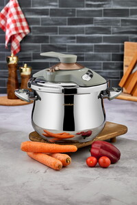  COOKER MATİK KLİPSO KAPAK DÜDÜKLÜ TENCERE 7 LT