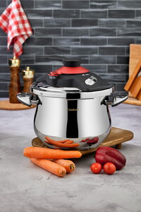  COOKER MATİK KLİPSO KAPAK DÜDÜKLÜ TENCERE 7 LT