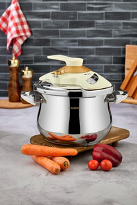  COOKER MATİK KLİPSO KAPAK DÜDÜKLÜ TENCERE 7 LT
