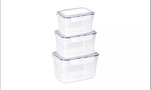 ASUDE SIZDIRMAZ DERİN 3'LÜ SAKLAMA KABI SETİ (2LT-3LT-4,5LT)