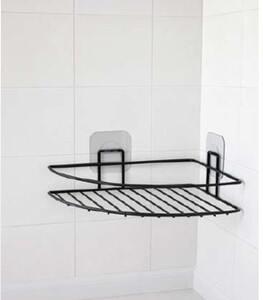 PARMEVA YAPIŞKANLI TEK KATLI KÖŞE ŞAMPUANLIK SİYAH