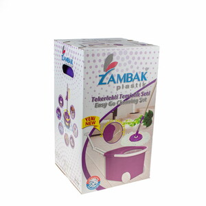  ZAMBAK TEKERLEKLİ OTOMATİK TEMİZLİK SETİ + KUTULU